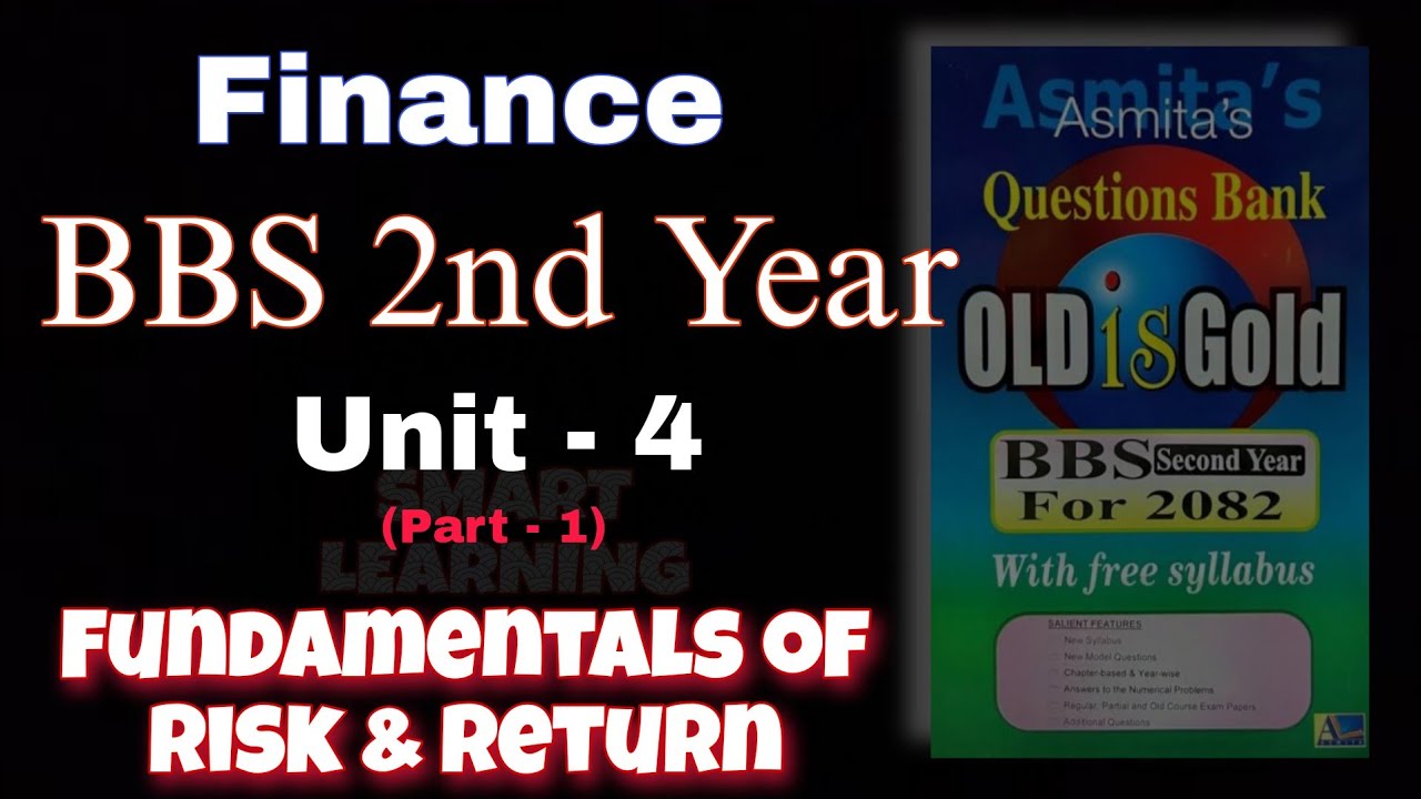 BBS 2nd Year Finance | Unit 4: Fundamentals of Risk & Return | Easy Explanation (Part 1 | 2082)
