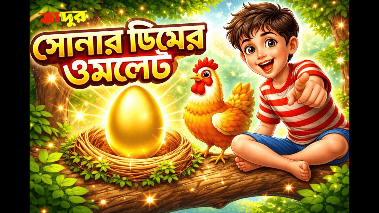 জাদুর সোনার ডিমের ওমলেট | বাংলা নতুন কার্টুন | Funny & Moral Bangla Cartoon |  @pmpscartoons