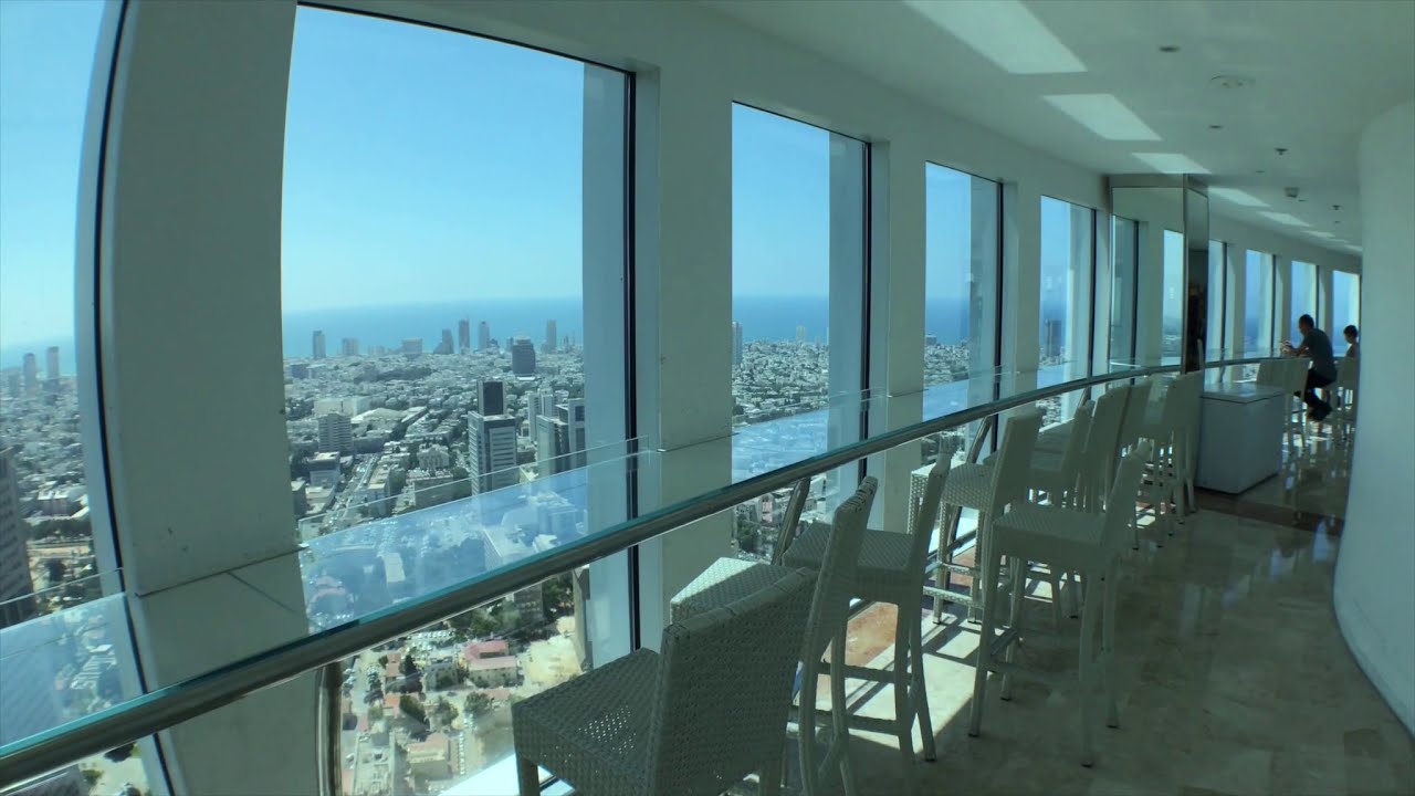 Tel Aviv from above - The Azrieli Centre and Observatory. Tel Aviv top sights. קניון עזריאלי תל אביב
