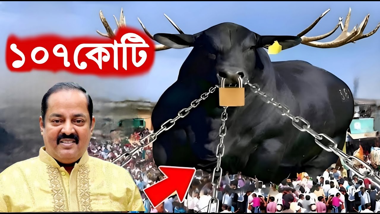 ১০৭ কোটি টাকার দানবীয় গরু 😮কোরবানির হাঁটে দানবের মত গরু লক্ষ্য মানুষের ভীর  stock market invest