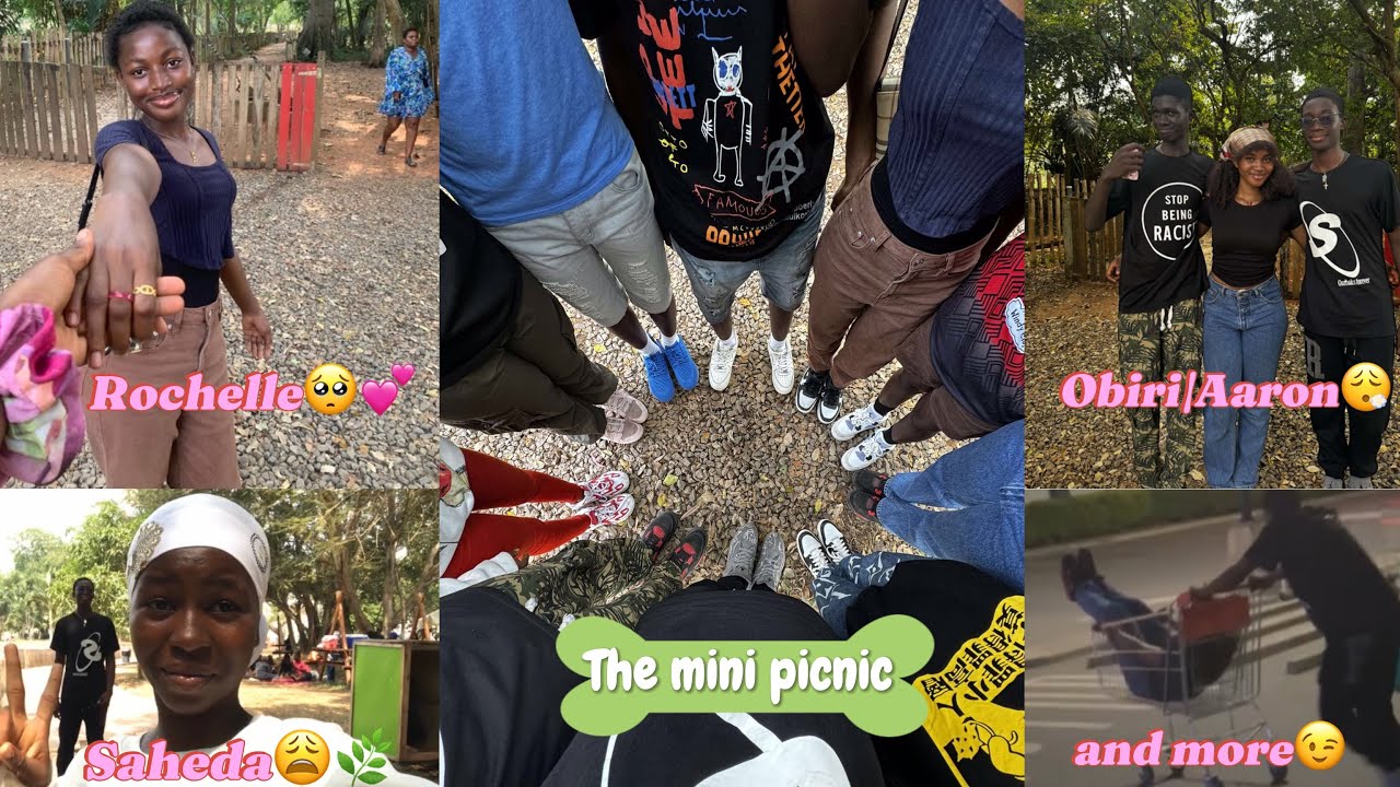 A mini picnic🌿|met Rochelle &Agyeiwaa for the first timeee🤭(church mates tho)|Ghanaian youtuber🇬🇭.