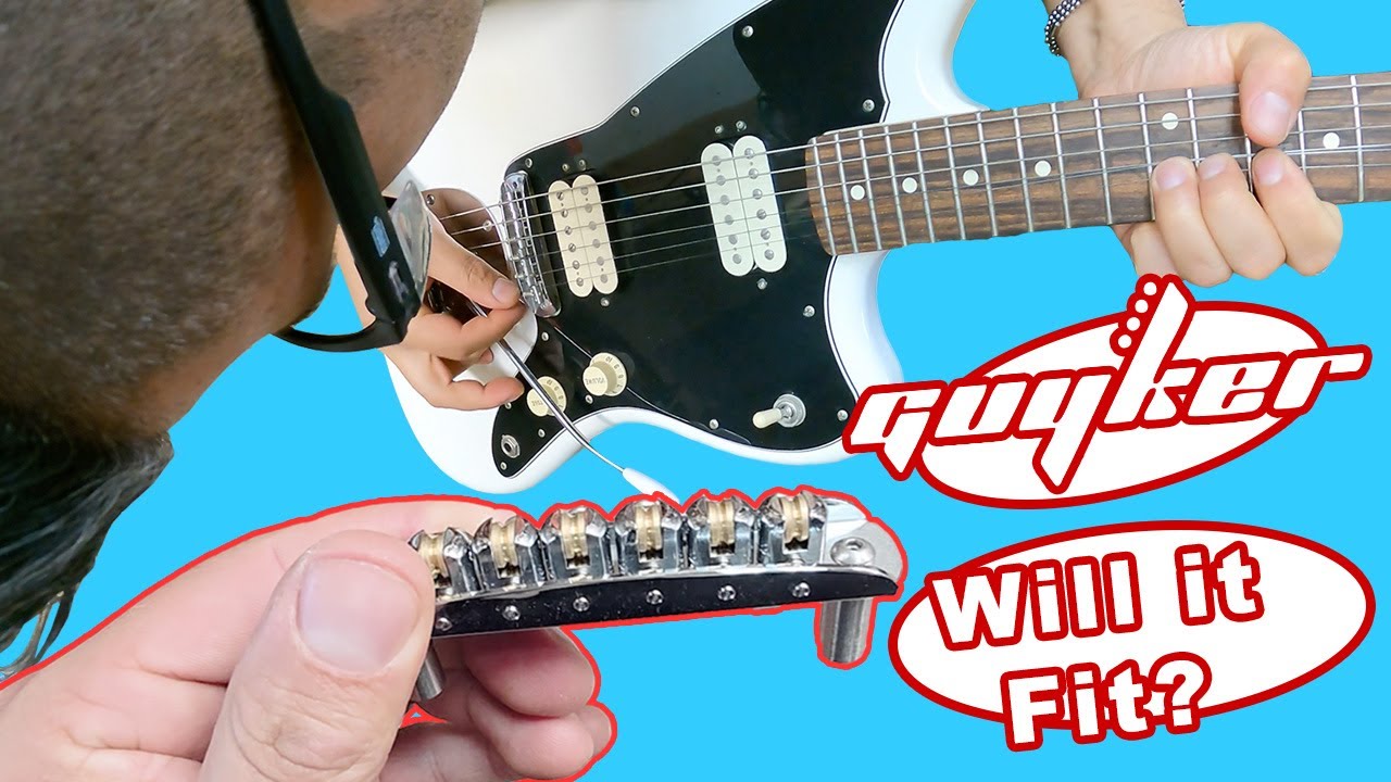Guyker Roller Bridge Install on a Fender Jazzmaster Player HH - Honest Review!