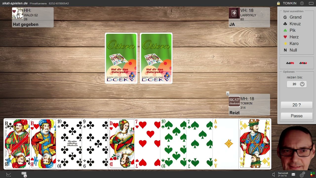 Cent-Skat skat-spielen.de mit WALDI52 & LARRYKLY #953