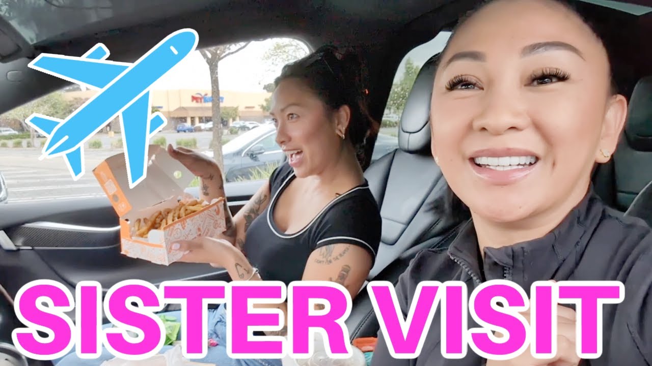 VLOG: My sister visit, The Front Room Movie, Mani Pedi, Daiso Finds and Popeyes!