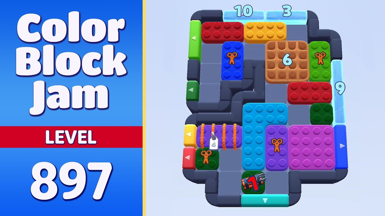 Color Block Jam Level 897 (898) | Every Puzzle Solved! 🎯