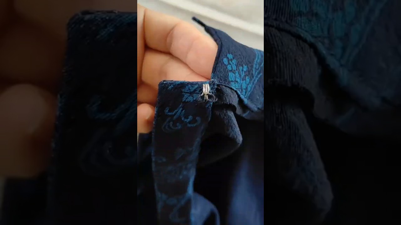 How to sew a hook-and-eye closure かぎホックの縫い付け方 