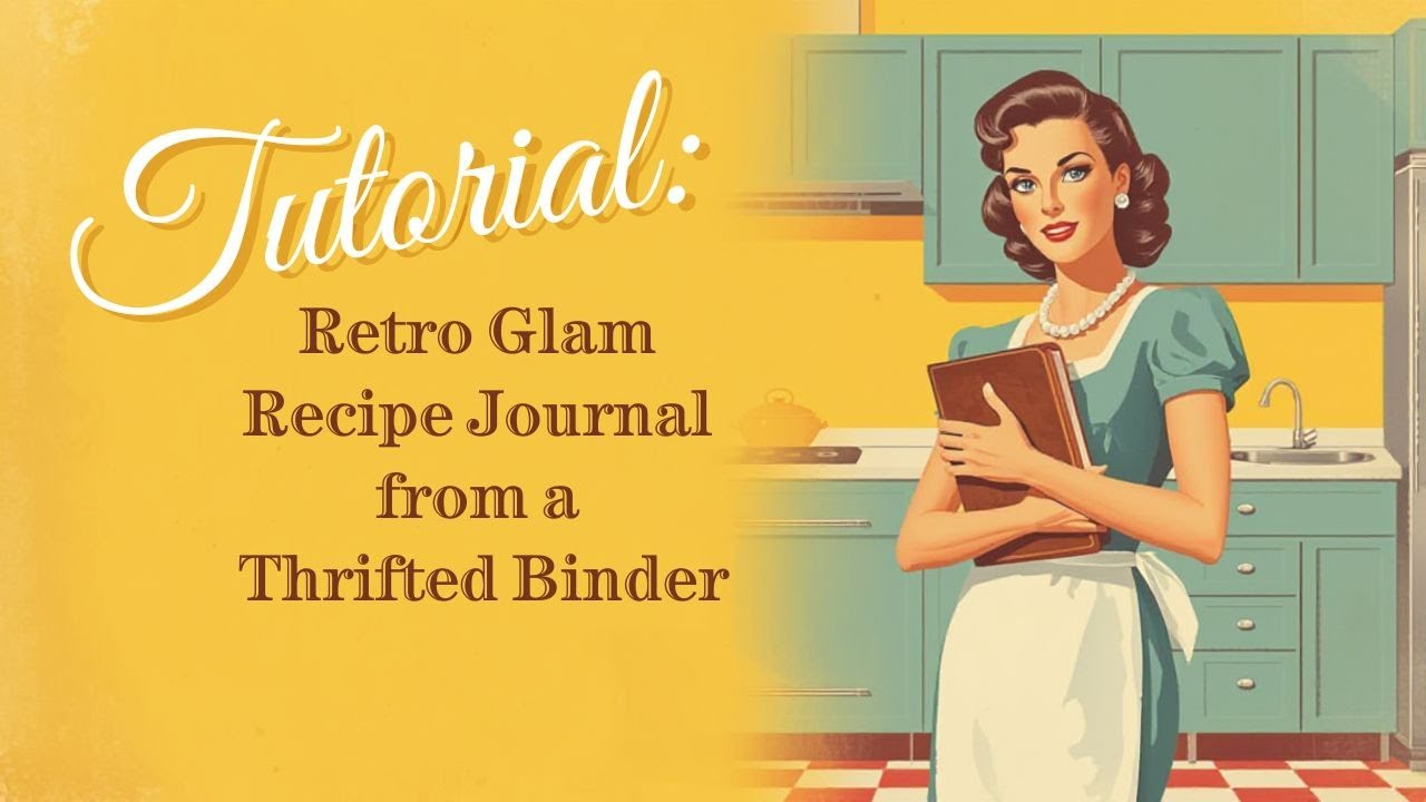 Upcycle an Old Binder with Vintage Fabric (Beginner-Friendly Recipe Journal)