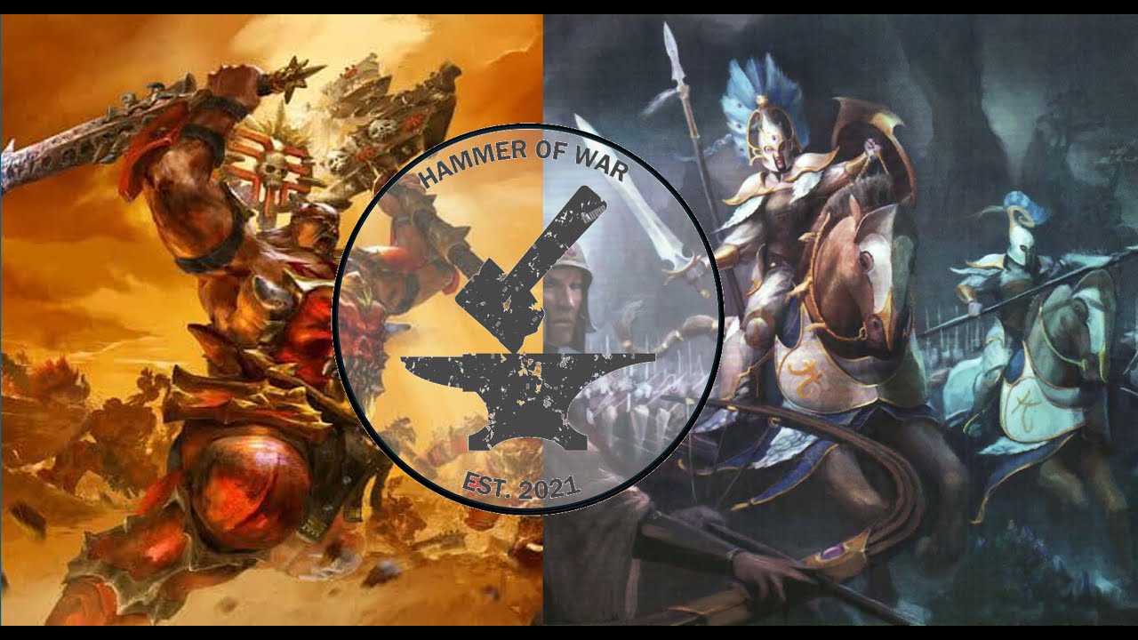 Lumineth Realm-Lords VS Blades of Khorne - Warhammer Age of Sigmar 4 Battle Report