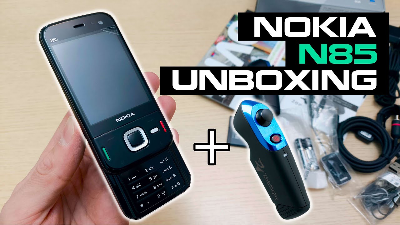 Nokia N85 + Zeemote JS1 Controller Unboxing 4K (RM-333) - Review - Full Pack with all accessories