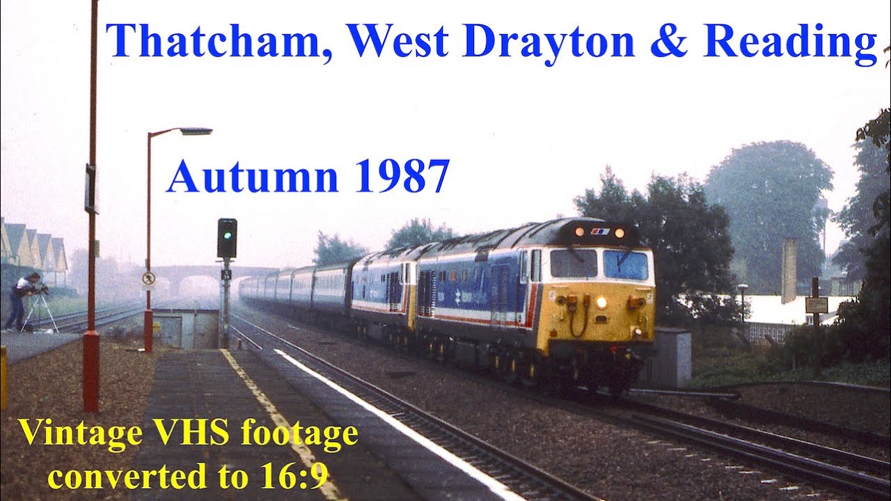 British Rail in the 1980s - Thatcham, West Drayton & Reading Stations - Autumn 1987