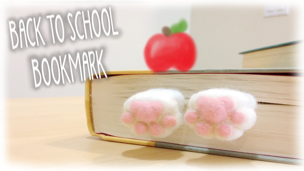 DIY Back To School - Cute Kitty Bookmark Tutorial