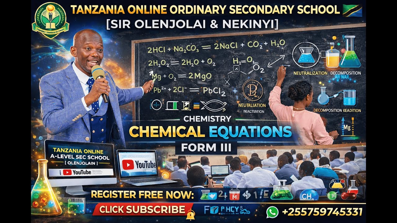 SESSION 00 | GENERAL INTRODUCTION OF CHEMISTRY | CHEMISTRY | FORM III | SIR OLENJOLAI& NEKINYI