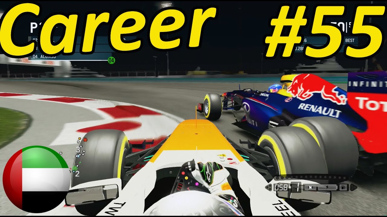 F1 2013 Abu Dhabi 100% Career Mode Part 55: NIGHT RACE!