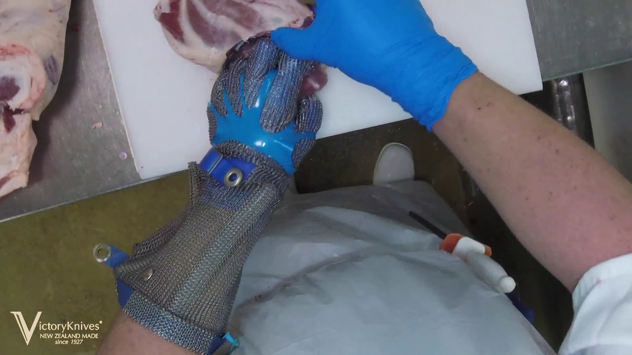Boning Lamb with Victory Knife