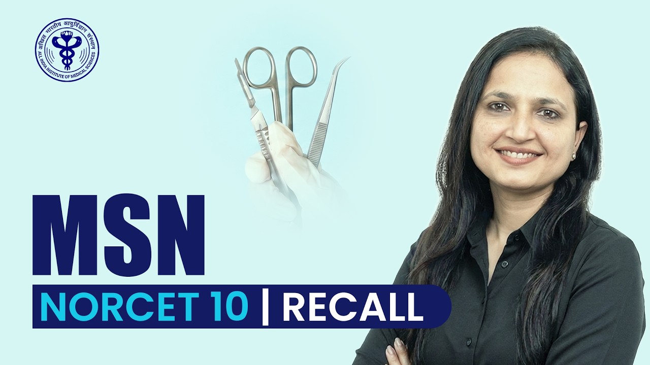 Recall Series (NORCET 10 April 26') | MSN NORCET 10 Recall | NORCET Subject Wise Weightage | NPrep