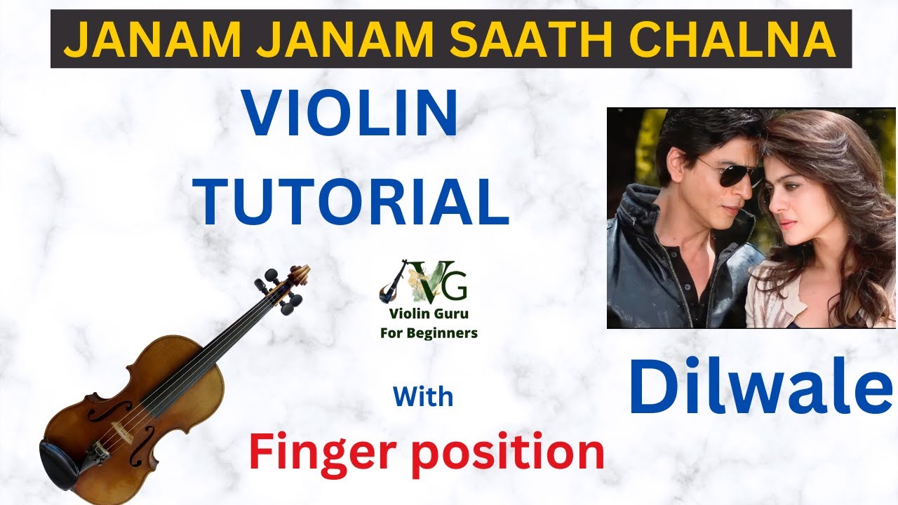 Janam janaam violin tutorial #violin_guru_easy_violin_lessons_for_beginners Dilwale