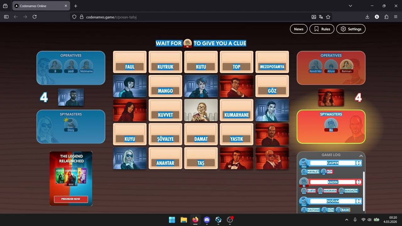 Mallarla Codenames
