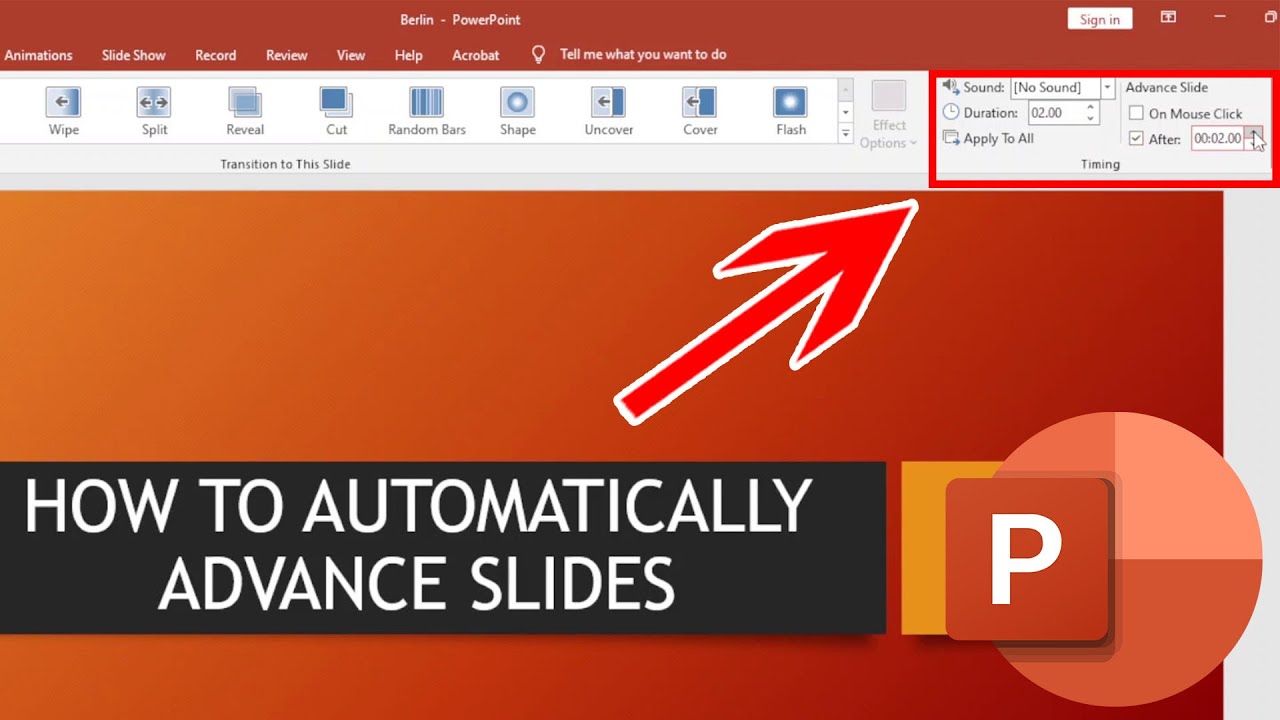 How To Automatically Advance Slides in PowerPoint
