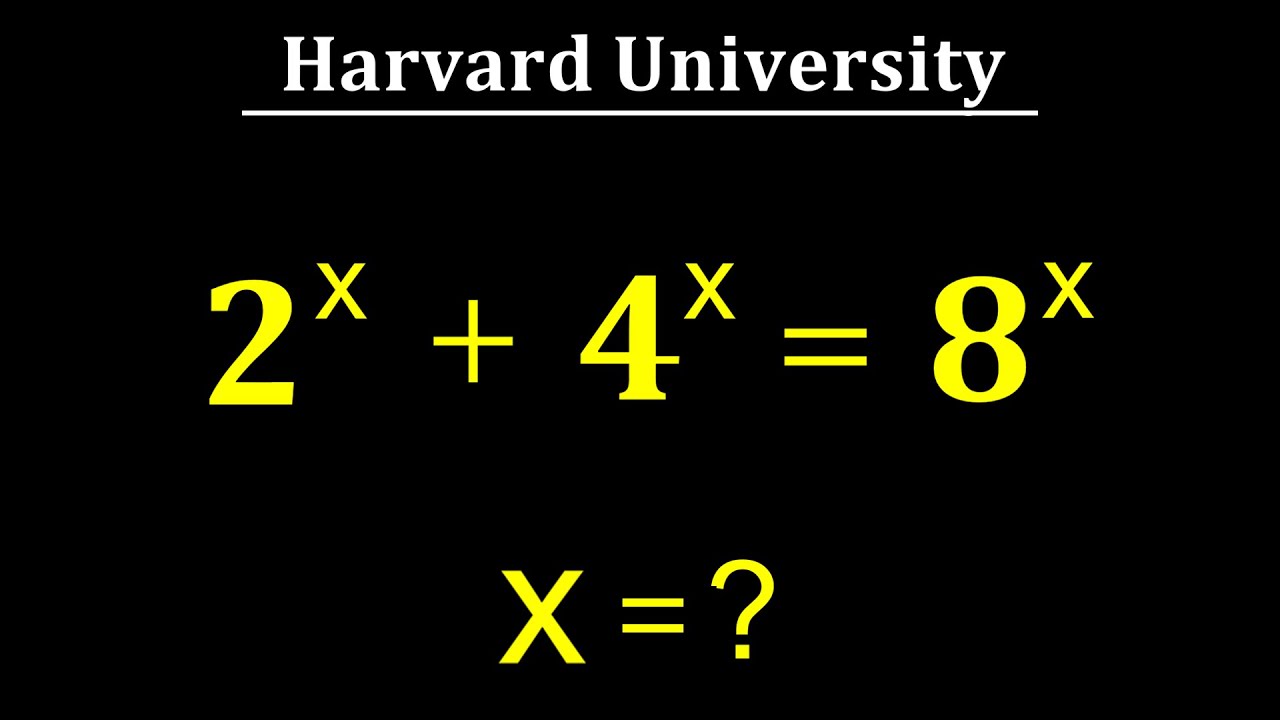Entrance Exam Question | Harvard University Tricks