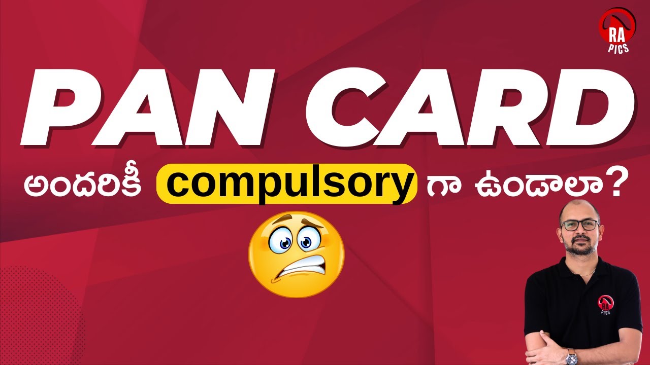 🤔 PAN అందరికి compulsory? | PAN is mandatory for whom [in Telugu]? | Rapics Telugu