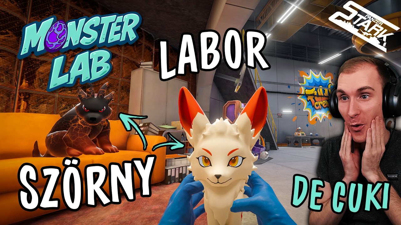 ŐRÜLT Tudós Cuki SZÖRNYEKET Kotyvaszt! - Monster Lab Simulator #1 - Stark