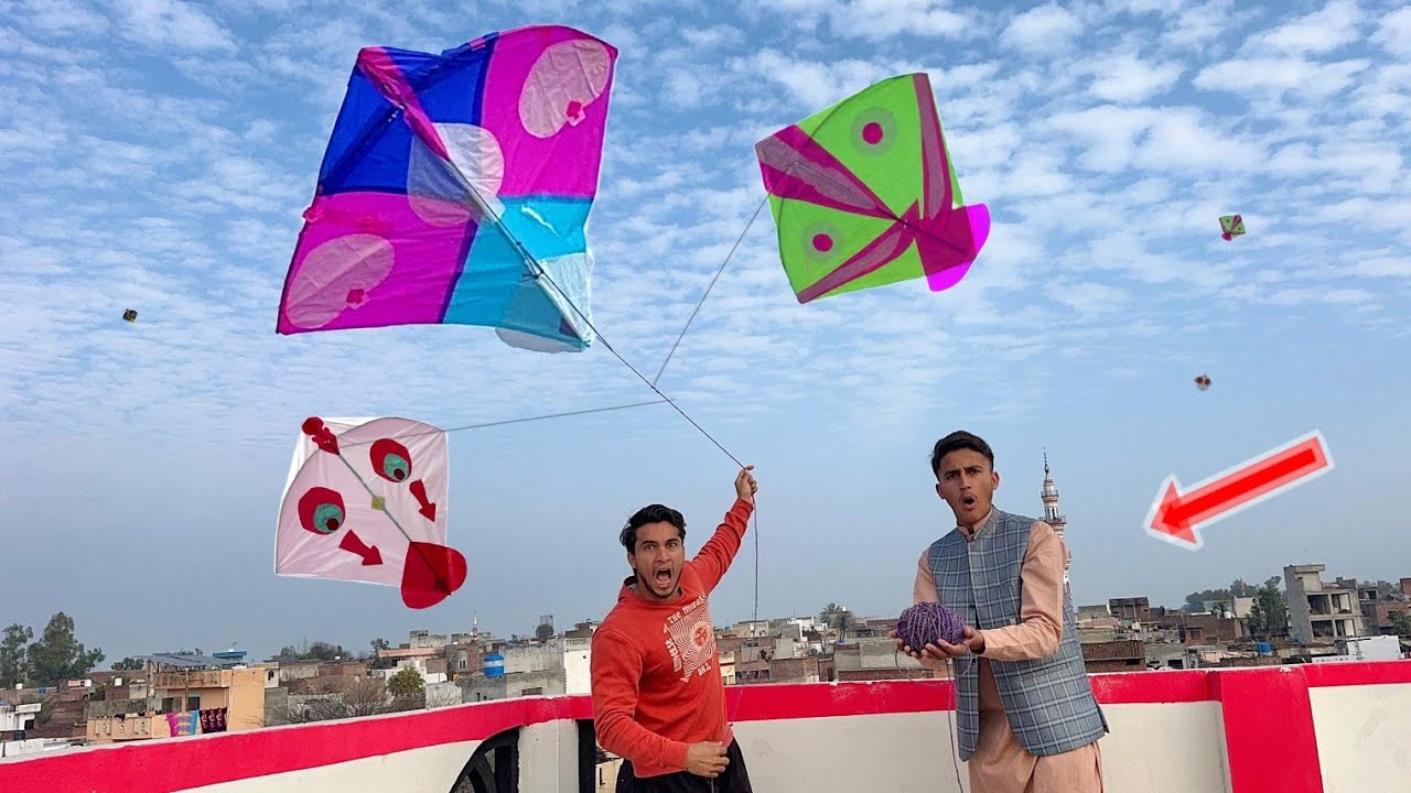 Kite Cutting Test Lahore Basant | Kite Flying Catch Small Gudda | Basant 