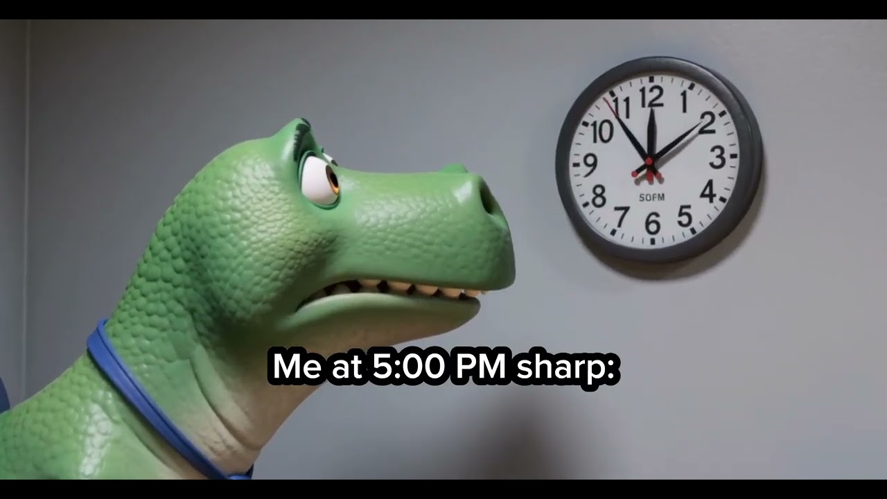 Leaving work at 5:00 PM sharp 🦖💨 #shorts #funny