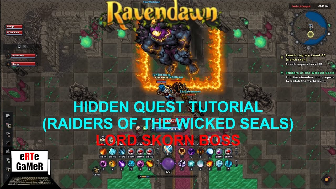 [54 Legacy LVL] Quest - Raiders of the Wicked Seals! LORD SKORN BOSS #Ravendawn #puzzle #Skorn