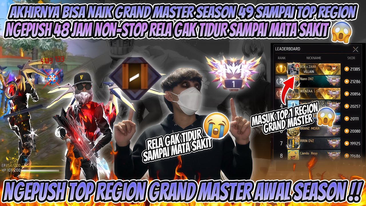 DETIK DETIK NGEPUSH GRAND MASTER AWAL SEASON 48 JAM NON-STOP SAMPAI MASUK TOP 1 REGION 😱
