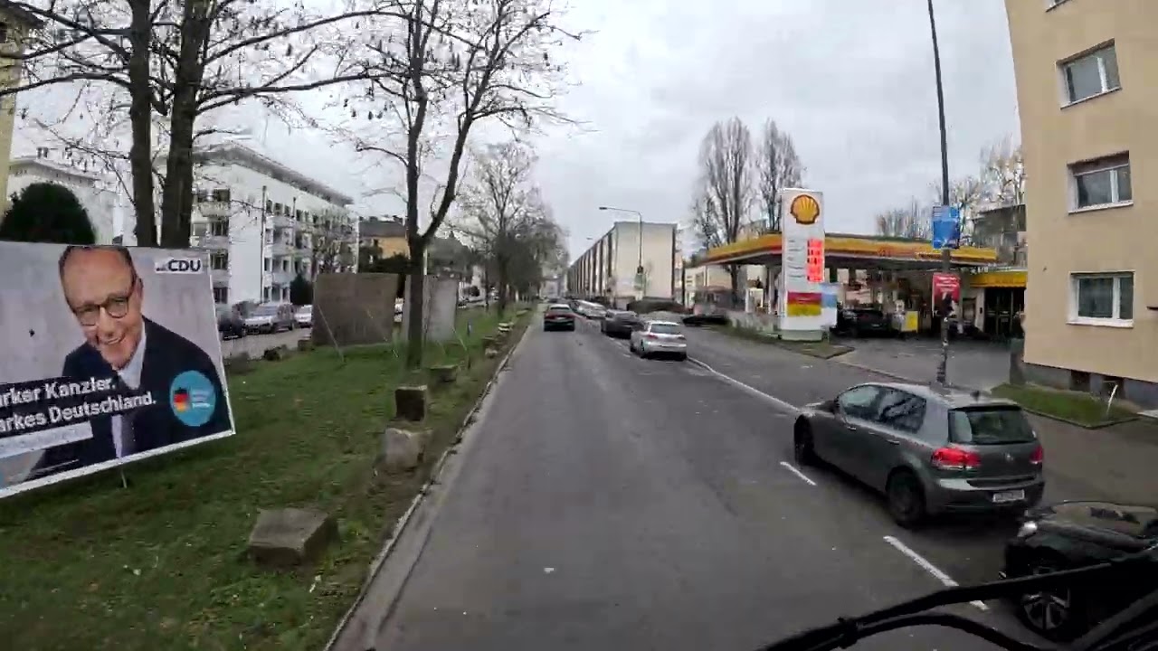 A5 in directia B3 spre Karben prin Frankfurt am Main cu camionul