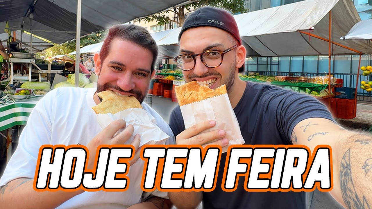 FOMOS NA FEIRA E COMEMOS PASTEL