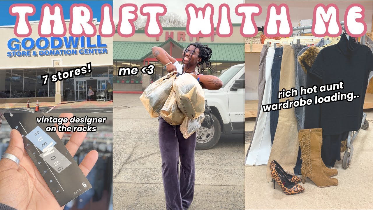 LET’S GO THRIFTING📍Atlanta Georgia || 7 stores, multiple designer pieces, Gems were found 🤭