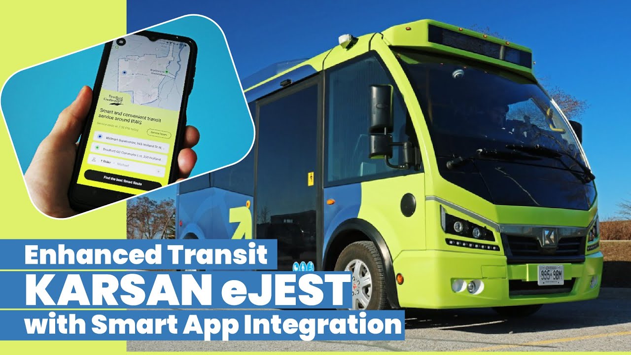 Karsan eJEST is in service in Bradford West Gwillimbury - Argo makes the transit app