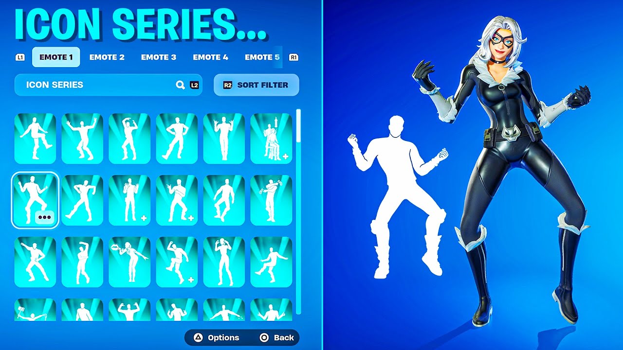 ALL FORTNITE ICON SERIES & NEW TIKTOK EMOTES!