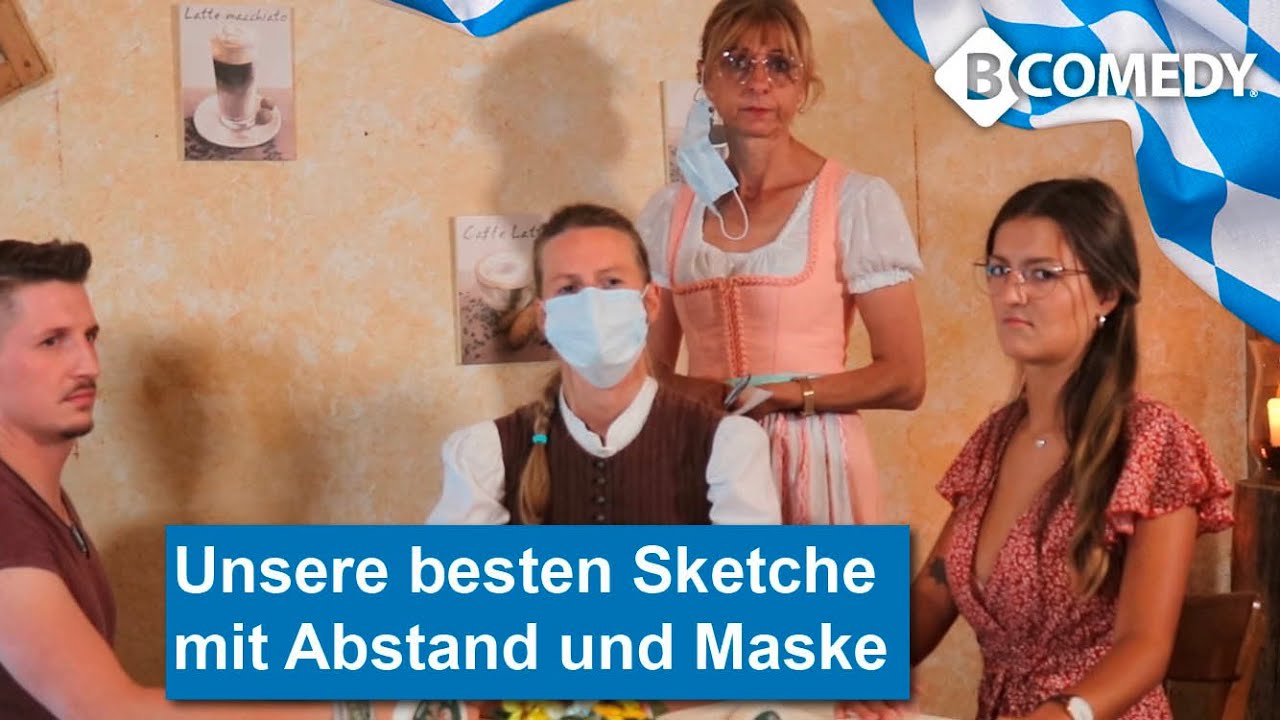 BAYERN-COMEDY: Die besten Sketche zu Abstand und Maske, wie man das Thema mit Humor nimmt