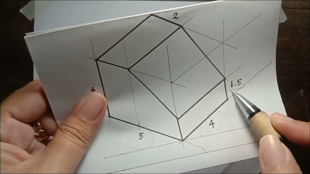 ISOMETRIC DRAWING | Plate no. 3 | Technical Drawing