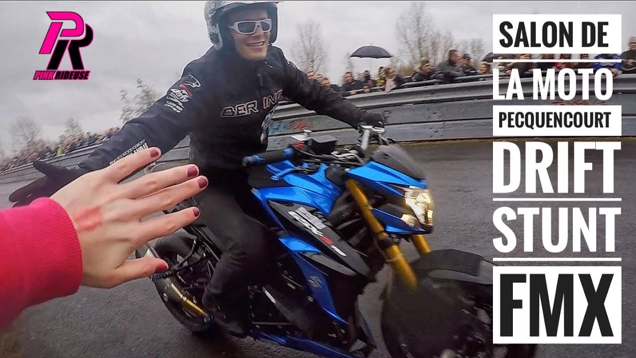 SALON DE LA MOTO Pecquencourt [Drift - Stunt - FMX] // PINK RIDEUSE