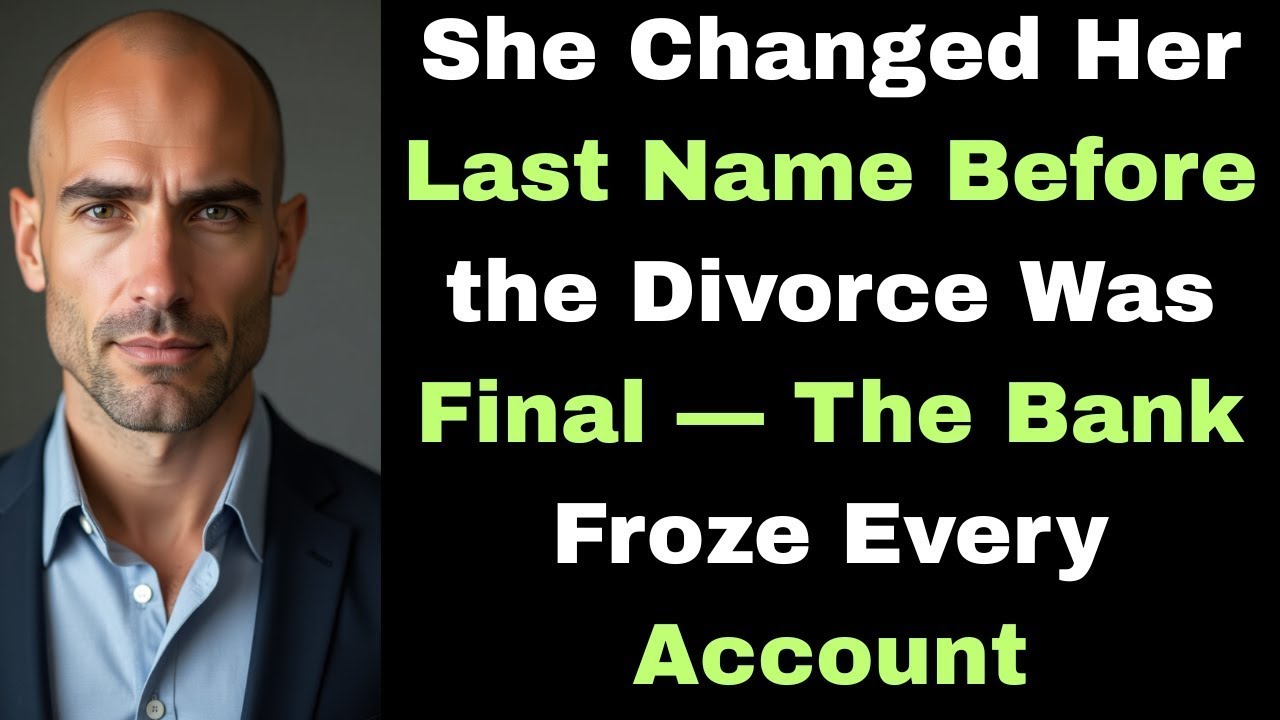 She Changed Her Last Name Before the Divorce Was Final — The Bank Froze Every Account