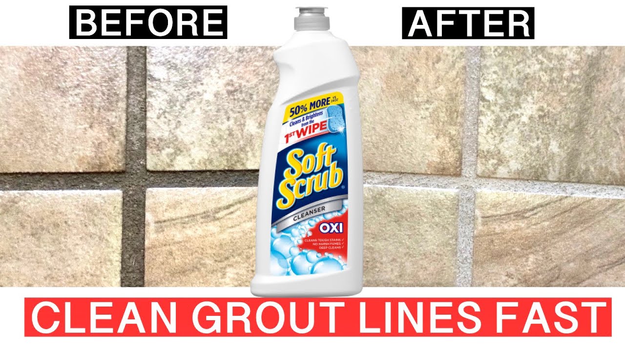 🤯How To Clean Grout Lines Fast and Easy💥