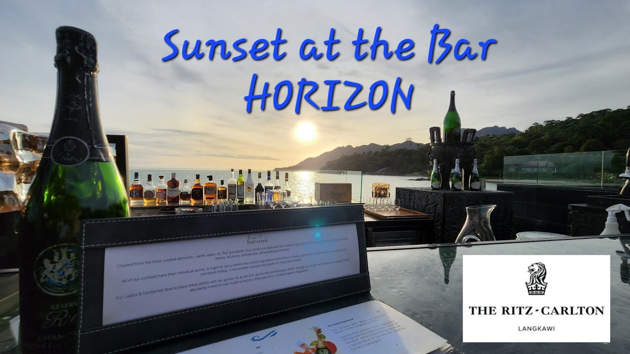 Horizon: Sunset - Bar - Dining with a Pool at The Ritz-Carlton Langkawi Resort Pantai Kok Kedah