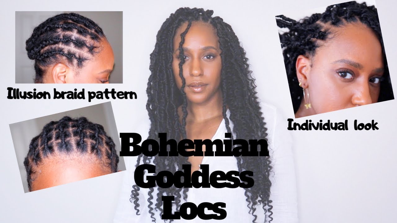 LuluTress Passion Locs | Illusion Braid Pattern| Bohemian Goddess Locs Crochet