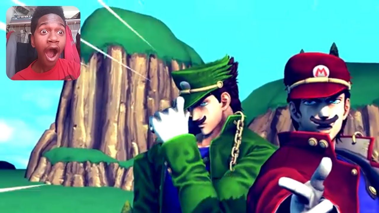 Perfect Cell Vs Mario And Lugi Reaction - STAR PLATINUM MARIO AND LUGI!!!!!