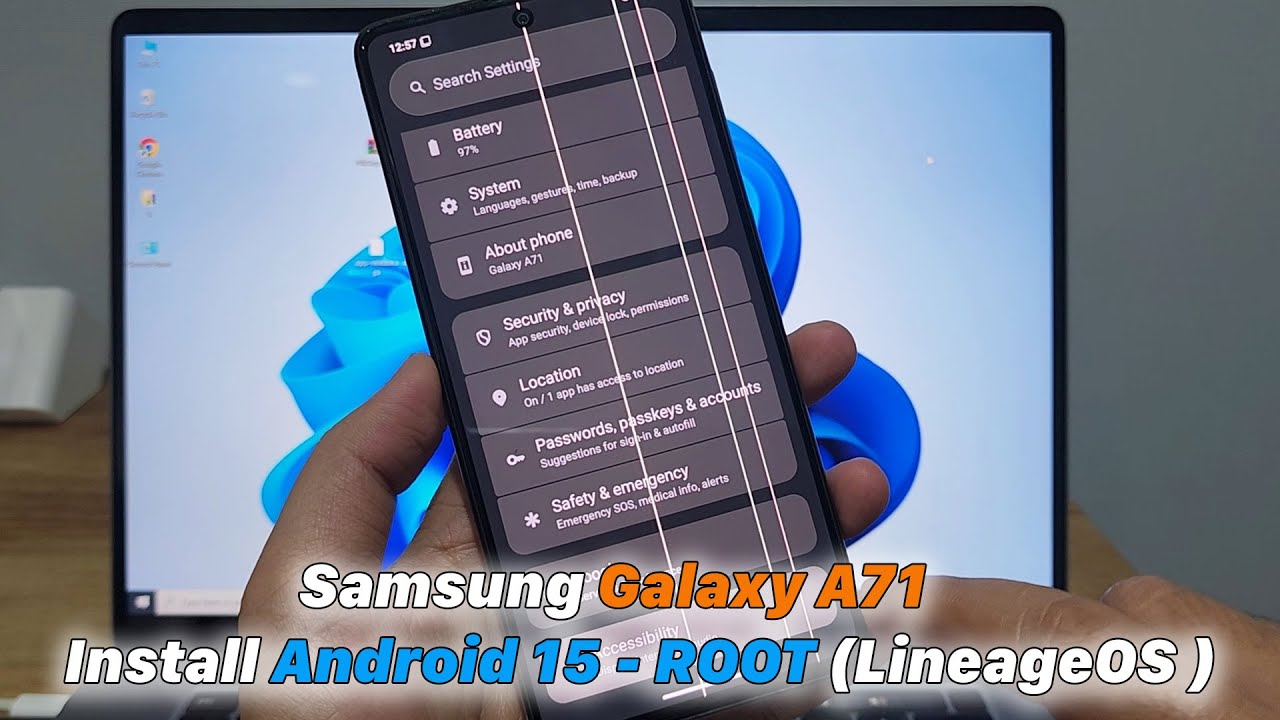 Samsung Galaxy A71 Install Android 15 - ROOT (LineageOS )