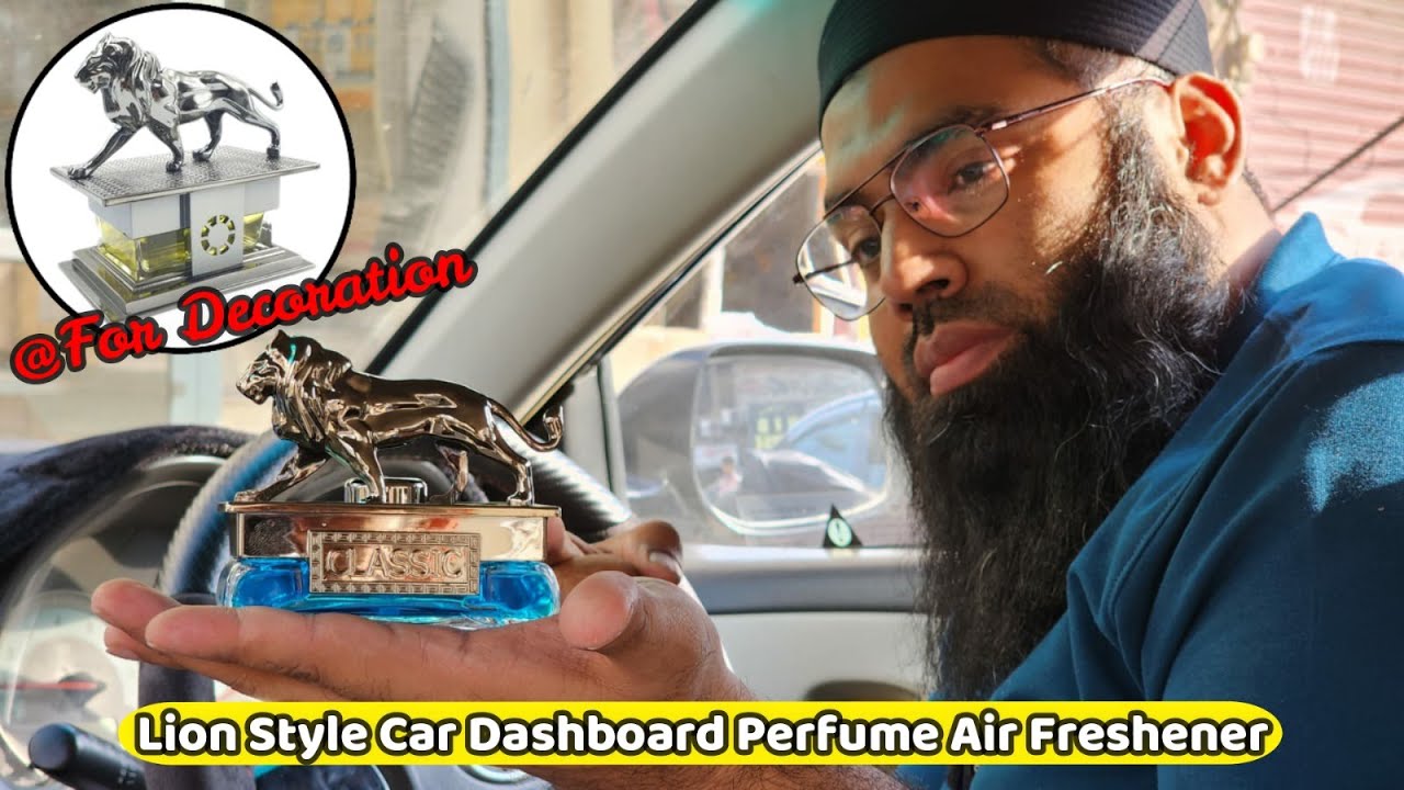Lion Style Car Dashboard Perfume Air Freshener #universal #perfume #lion #chaudhryautostore