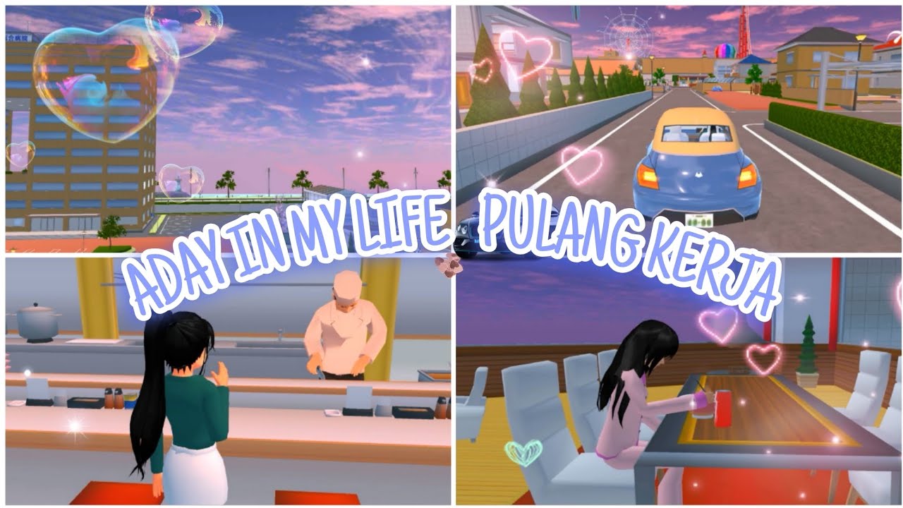 #3){ ADAY IN MY LIFE PULANG KERJA } DRAMA SAKURA SCHOOL SIMULATOR 