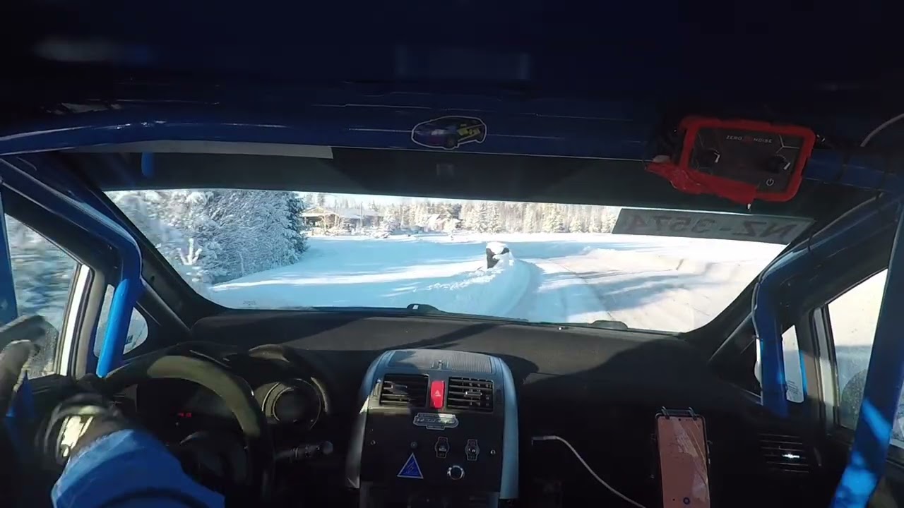 SWM Marttilasprint 22.2.2026 sarjan ulkopuoliset kierros 2 Jere Husso Teemu Husso Toyota Auris V1600