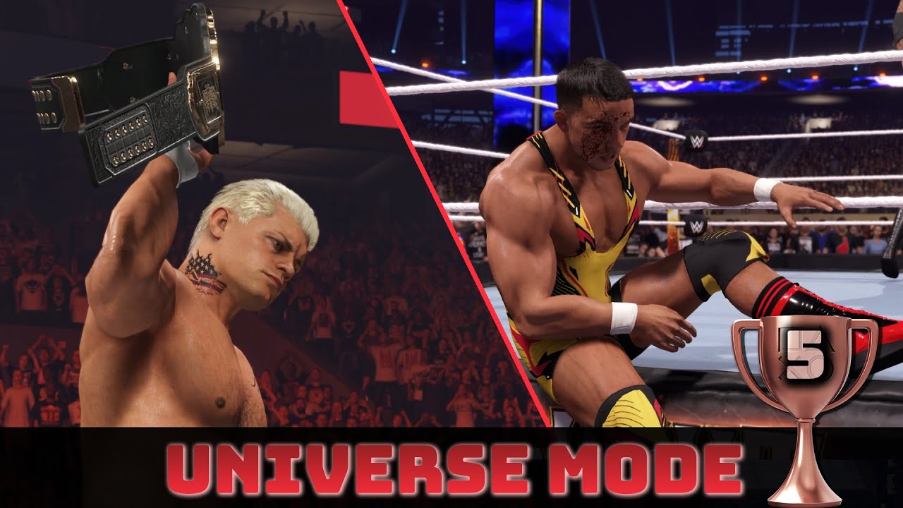 WWE 2K24 (PS5) – режим «Вселенная» (все трофеи)
