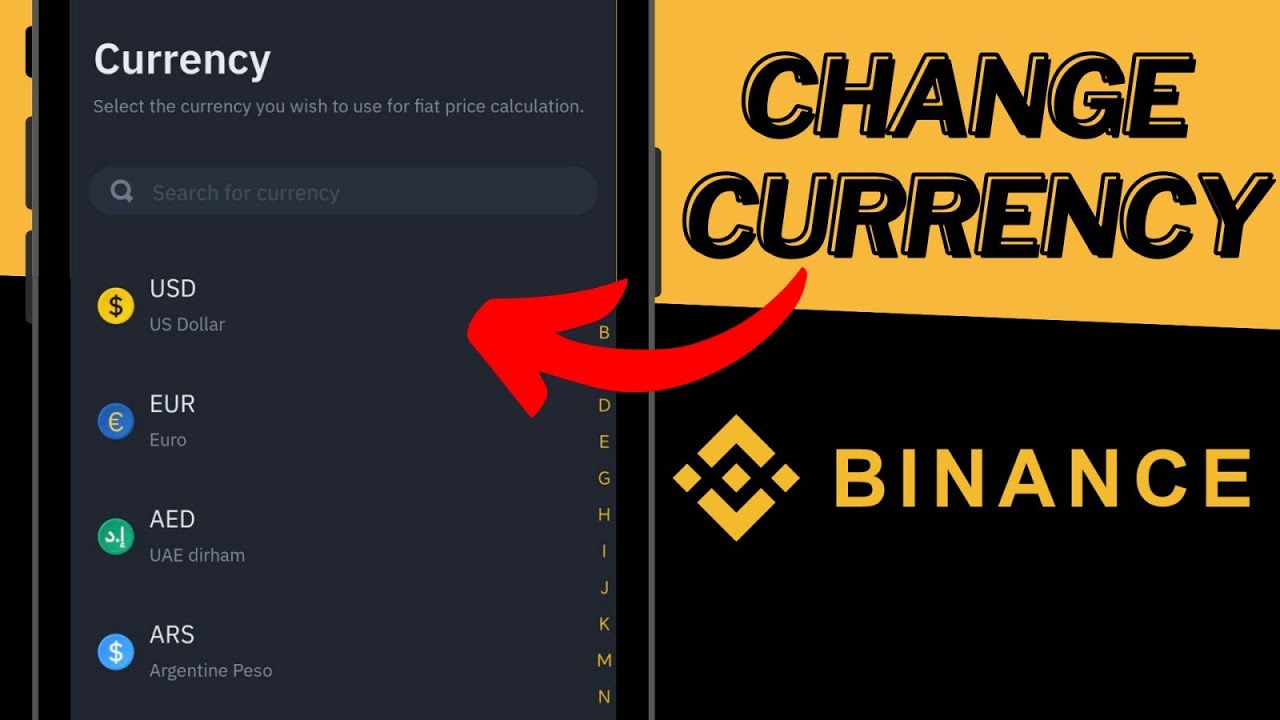 How To Change Currency on Binance App | Convert to USD or EUR
