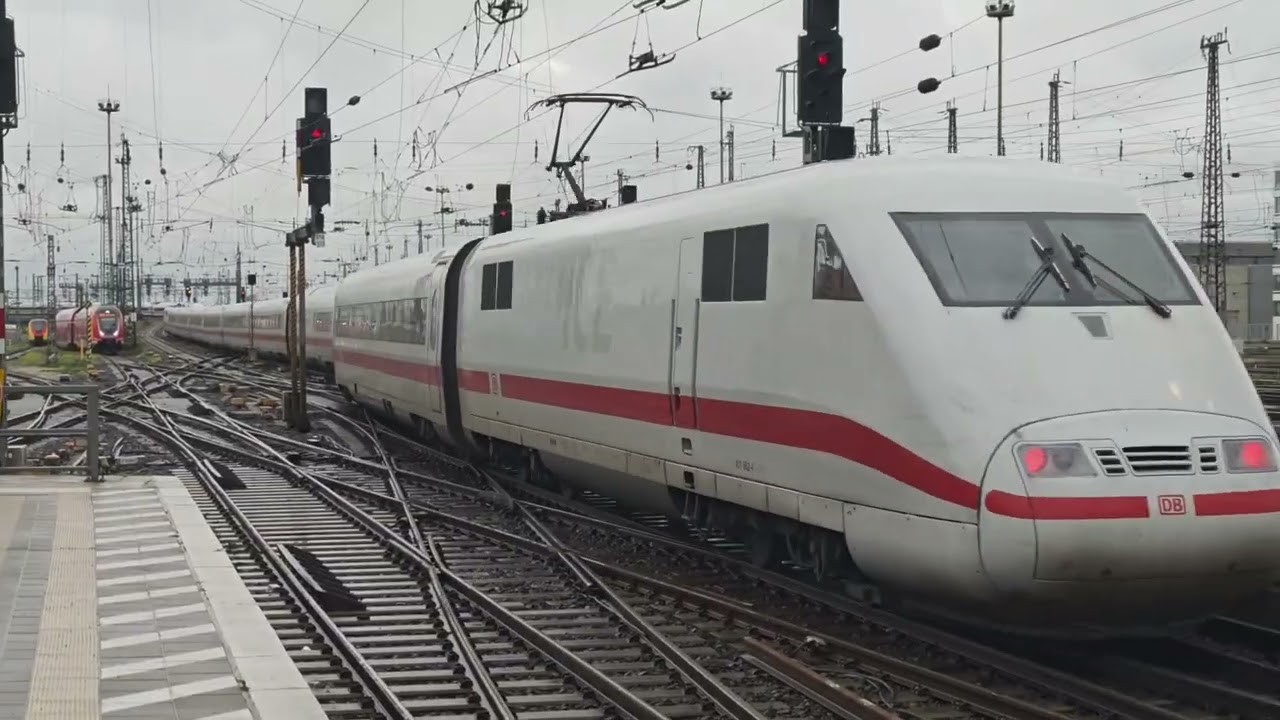 ICE 1661 nach Dresden Hbf Ausfahrt aus Frankfurt am Main Hbf