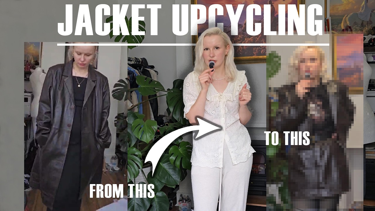 I Turned a £15 Charity Shop Leather Jacket Into a Designer Two-Piece